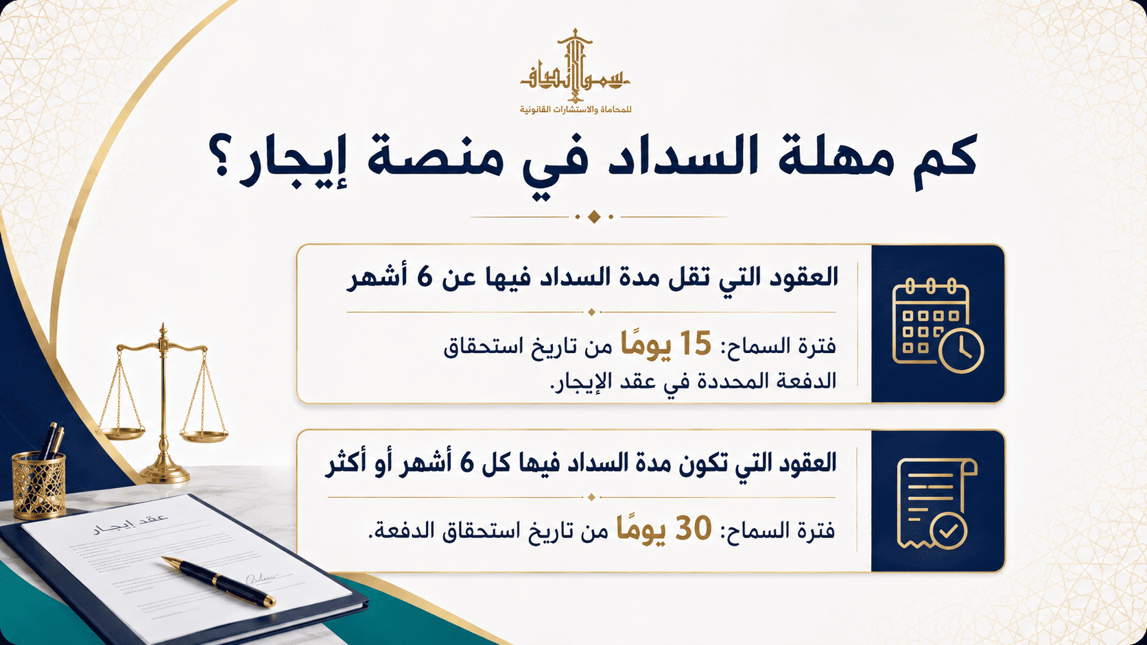 كم مهلة السداد في منصة إيجار