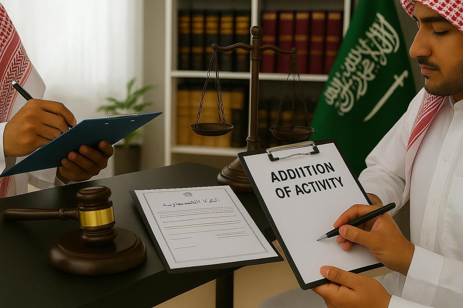 طريقة إضافة نشاط للسجل التجاري