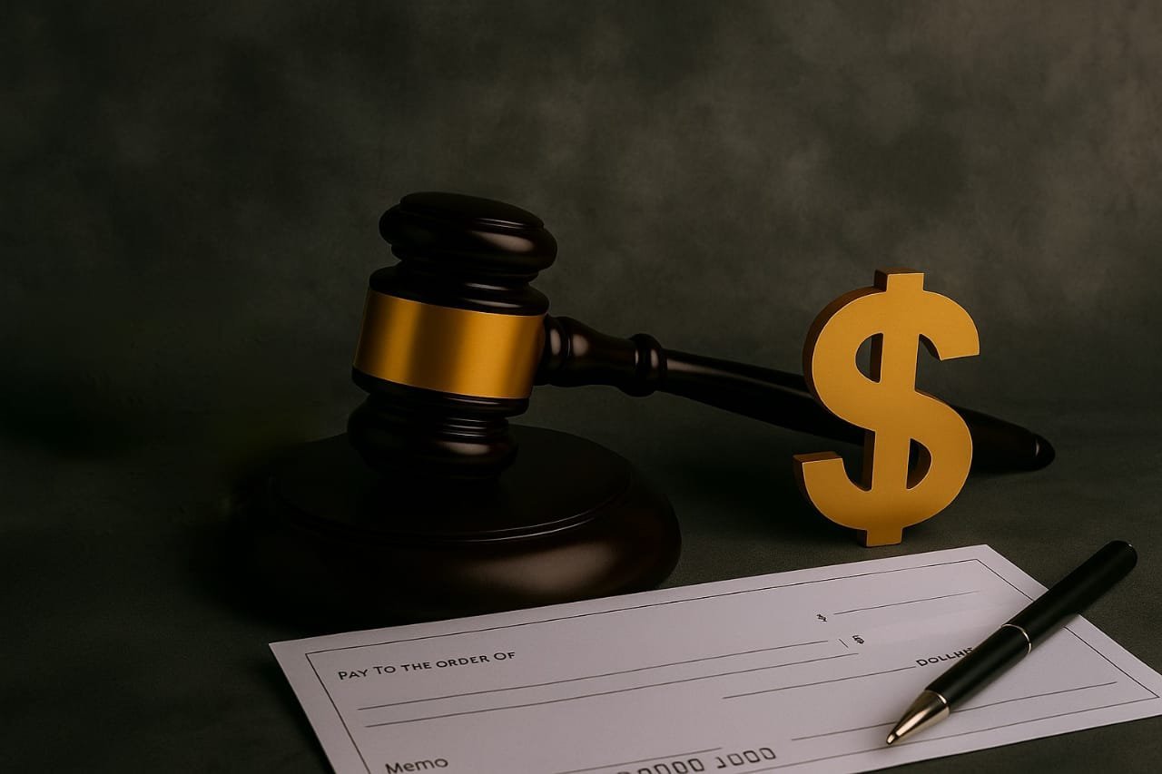 عقوبة إصدار شيك بدون رصيد