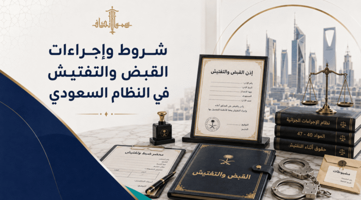 شروط إجراءات القبض والتفتيش