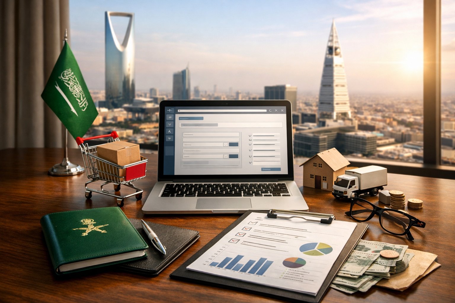 شروط فتح سجل تجاري بدون محل في السعودية 2026