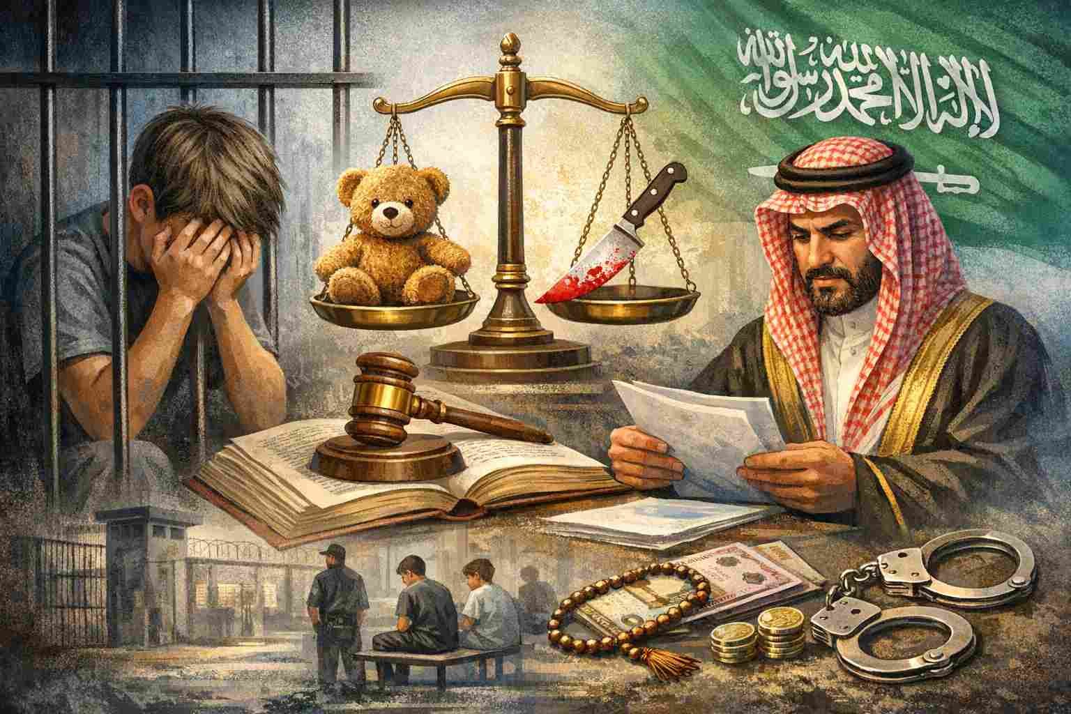 عقوبة الطفل القاتل في السعودية