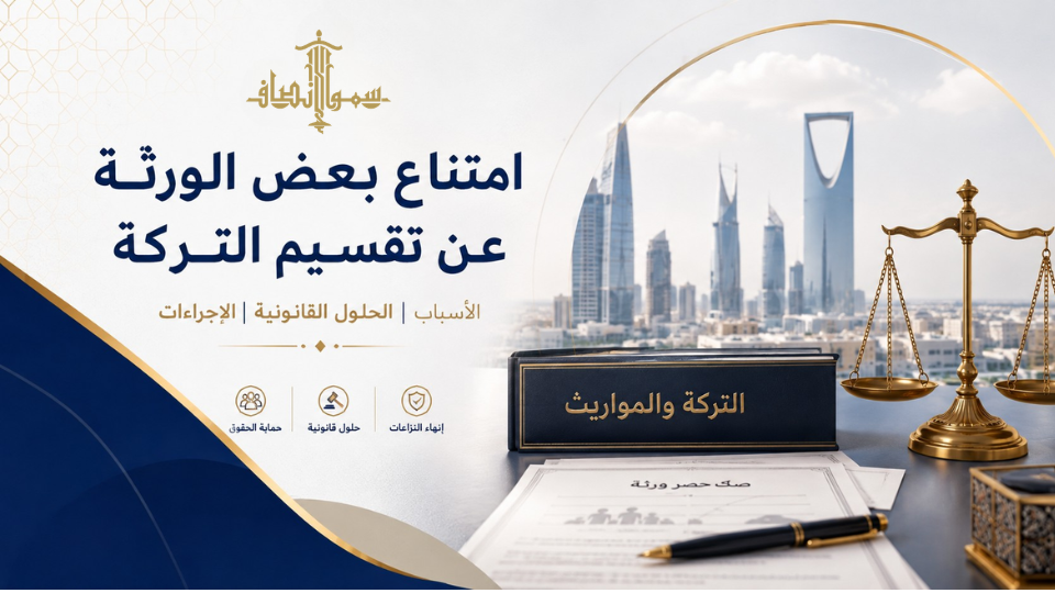 امتناع بعض الورثة عن تقسيم التركة
