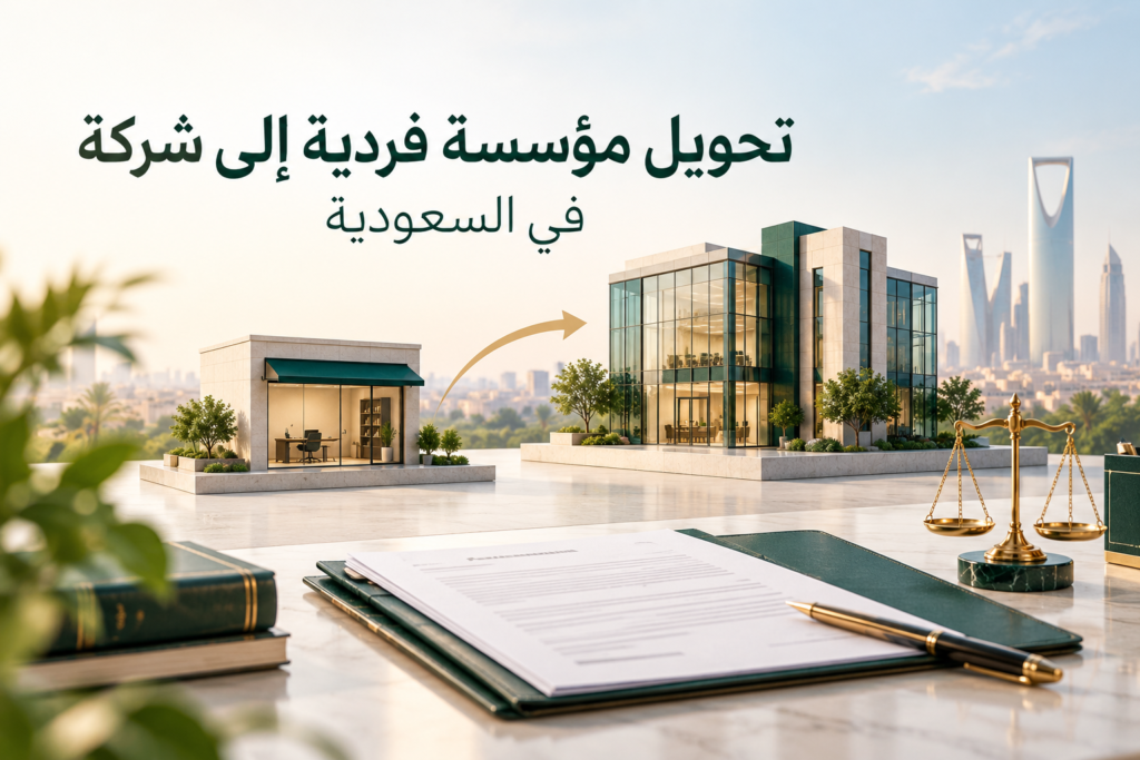 تحويل مؤسسة فردية إلى شركة في السعودية